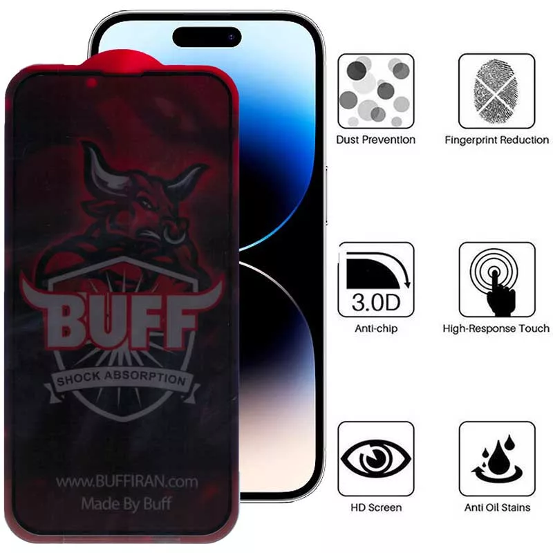 محافظ صفحه نمایش حریم شخصی بوف مدل Privacy Pro Plus مناسب برای گوشی موبایل اپل iPhone 14 / 13 Pro / 13