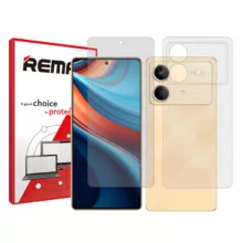 محافظ صفحه نمایش مات ریمکس مدل Resistant مناسب برای گوشی موبایل شیائومی Redmi Note 13R Pro به همراه محافظ پشت گوشی