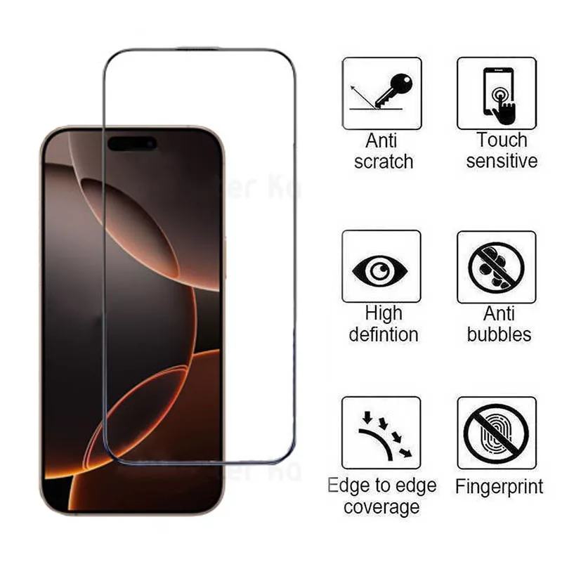 محافظ صفحه نمایش کی -زد دو مدل Full-Glassمناسب برای گوشی موبایل اپل iPhone 16 Pro Max