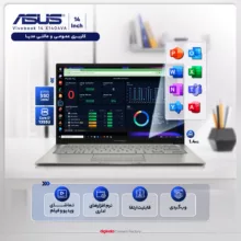 لپ تاپ 14 اینچی ایسوس مدل Vivobook 14 X1404VA-NK469-i7 1355U-24GB DDR4-1TB SSD-IPS-W - کاستوم شده