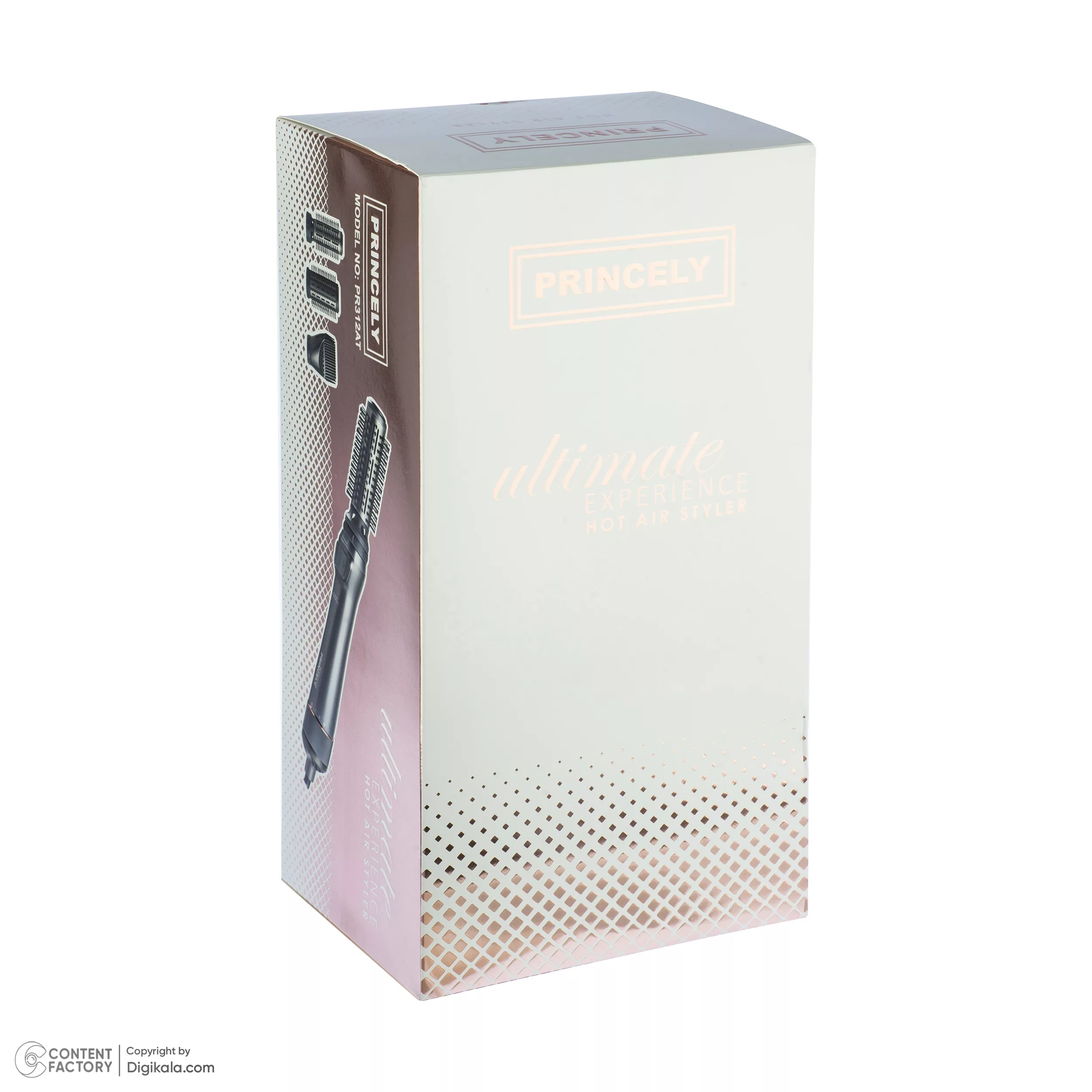 سشوار برس دار چرخشی پرنسلی مدل PR312AT