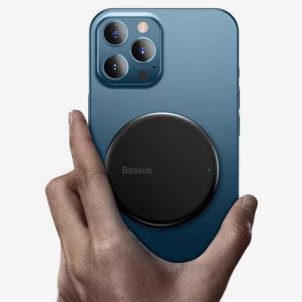 شارژر بی سیم باسئوس مدل Simple Mini Magnetic Wireless Charger WX01-JKF
