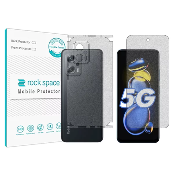 محافظ صفحه نمایش مات راک اسپیس مدل HyMTT  مناسب برای گوشی موبایل شیائومی Redmi Note 11T Pro به همراه محافظ پشت محافظ صفحه نمایش مات راک اسپیس مدل HyMTT  مناسب برای گوشی موبایل شیائومی Redmi Note 11T Pro به همراه محافظ پشت