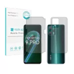 محافظ صفحه نمایش مات راک اسپیس مدل HyMTT مناسب برای گوشی موبایل ریلمی 9 Pro به همراه محافظ پشت گوشی