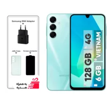 گوشی موبایل سامسونگ مدل Galaxy A16 4G دو سیم کارت ظرفیت 128 گیگابایت و رم 6 گیگابایت – ویتنام – به همراه شارژر 25 واتی سامسونگ، محافظ صفحه نمایش و قاب ژله‌ای
