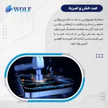 محافظ صفحه نمایش شفاف ولف مدل Tough مناسب برای گوشی موبایل ویوو X80 به همراه محافظ پشت گوشی