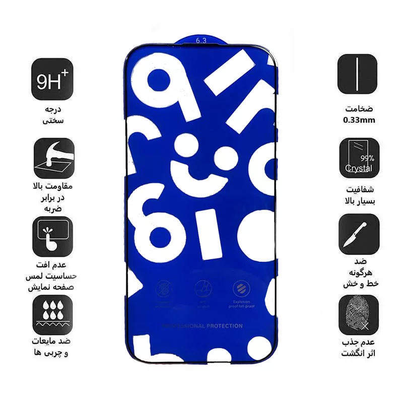 محافظ صفحه نمایش اپیکوی مدل OGBRO مناسب برای گوشی موبایل اپل iPhone 16 Pro Max