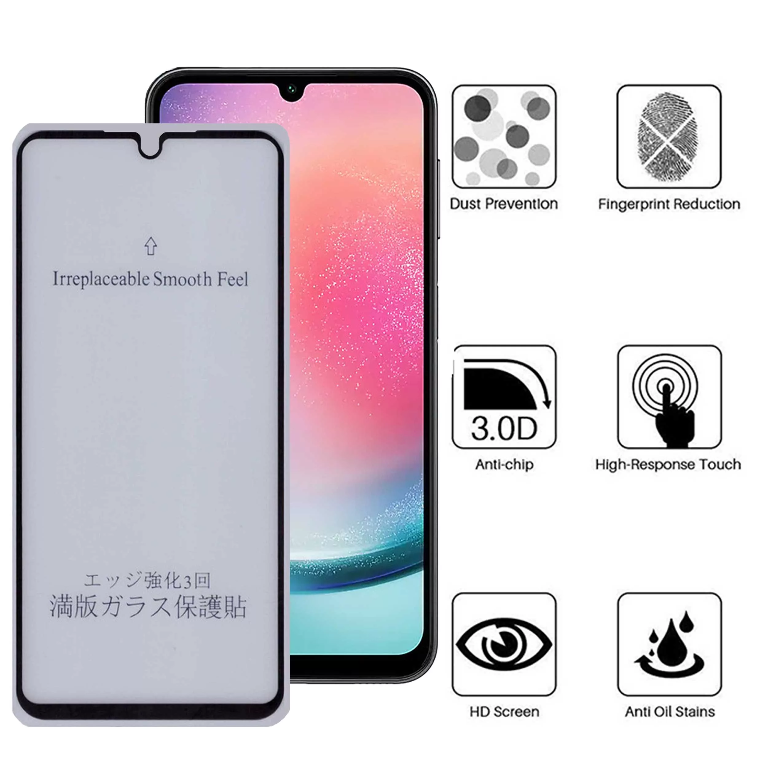 محافظ صفحه نمایش 5D مات بوف مدل 5D-Matte-G مناسب برای گوشی موبایل سامسونگ Galaxy A24 4G