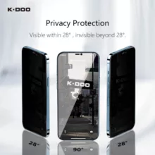 محافظ صفحه نمایش حریم شخصی  کی-دوو مدل Privacy-Glass مناسب برای گوشی موبایل اپل Iphone 13 Pro Max