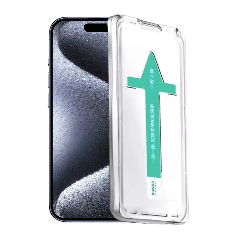 محافظ صفحه نمایش اپیکوی مدل Xundd Axe Easy install مناسب برای گوشی موبایل اپل iPhone 15 Pro