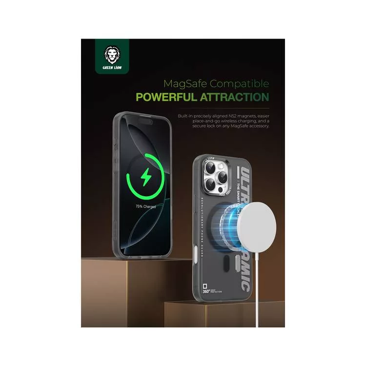 کاور گرین لاین مدل Ultra Magsafe مناسب برای گوشی موبایل اپل iPhone 16 Pro Max