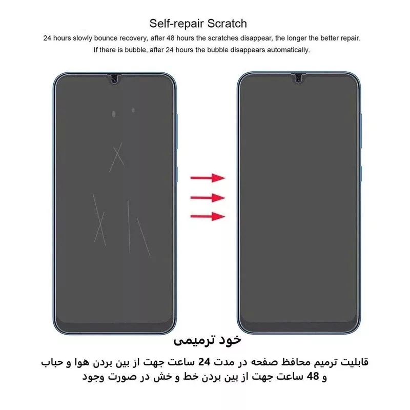 محافظ صفحه نمایش مات بوف مدل Hydrogel-Matte مناسب برای گوشی موبایل سامسونگ Galaxy Z Flip 7 به همراه محافظ پشت گوشی