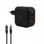 شارژر دیواری 45 وات 2 پورت وونک مدل CA-45 به همراه کابل USB‑C