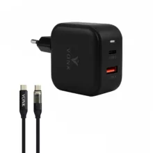 شارژر دیواری 45 وات 2 پورت وونک مدل CA-45 به همراه کابل USB‑C