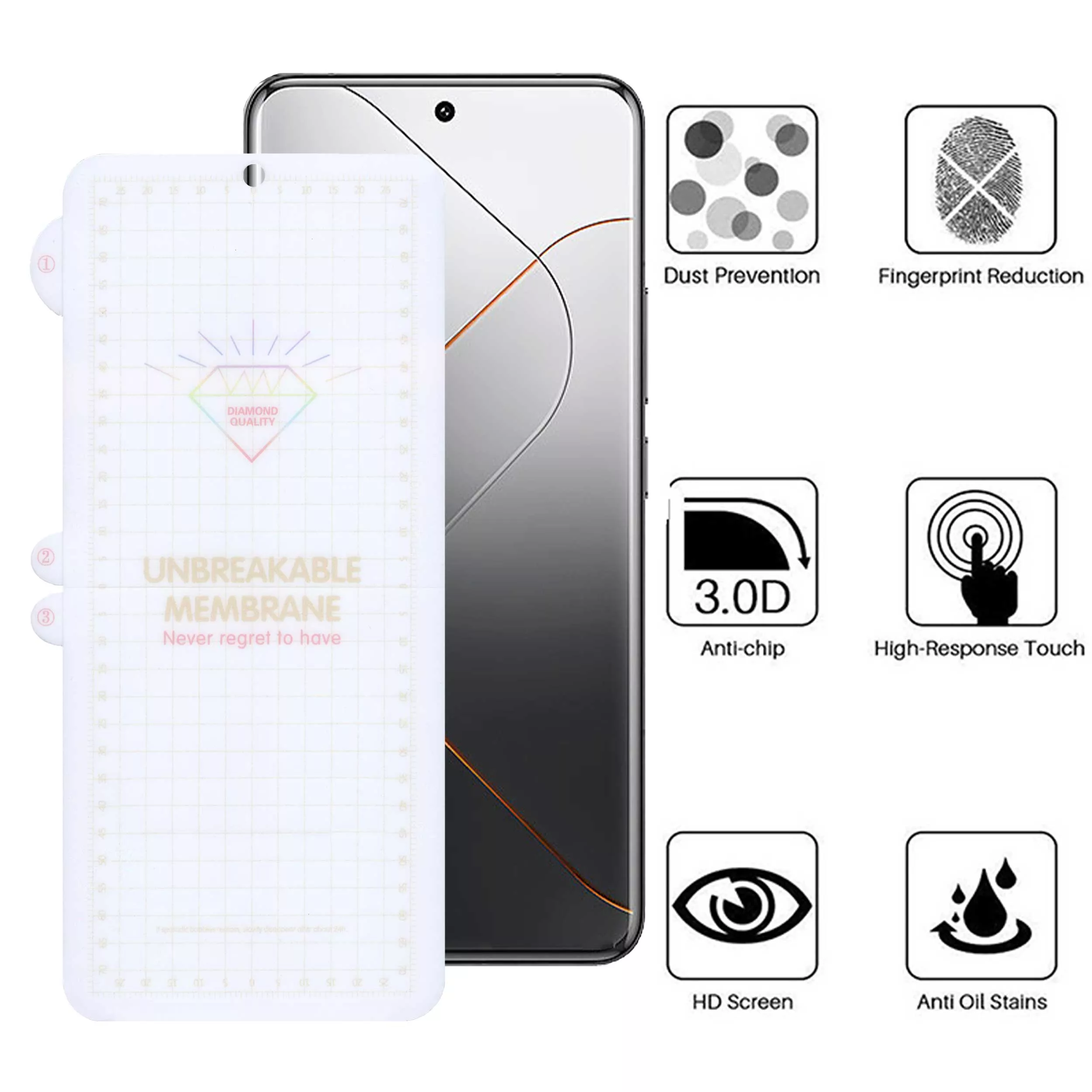 محافظ صفحه نمایش بوف مدل Hydrogel-G مناسب برای گوشی موبایل شیائومی 14 Pro / 14 Ultra / 12 Pro