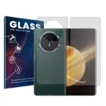 محافظ صفحه نمایش مات گلس مدل Resistant مناسب برای گوشی موبایل آنر Magic V3 به همراه محافظ پشت گوشی