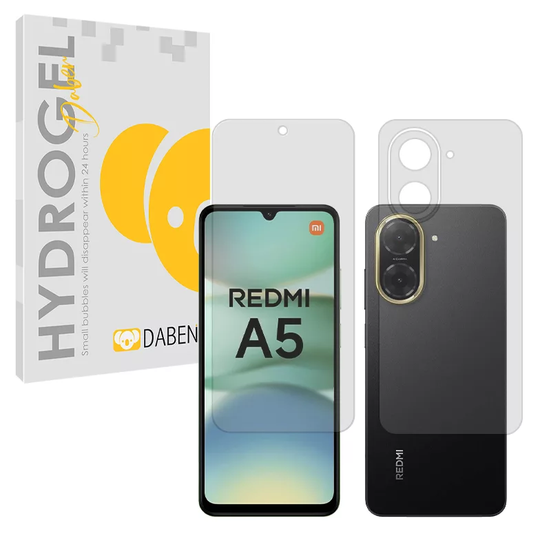 محافظ صفحه نمایش شفاف دبن مدل Tough مناسب برای گوشی موبایل شیائومی Redmi A5 4G به همراه محافظ پشت گوشی محافظ صفحه نمایش شفاف دبن مدل Tough مناسب برای گوشی موبایل شیائومی Redmi A5 4G به همراه محافظ پشت گوشی