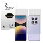 محافظ صفحه نمایش شفاف دیاموند مدل Tough مناسب برای گوشی موبایل شیائومی Redmi Note 14 Pro 4G به همراه محافظ پشت گوشی