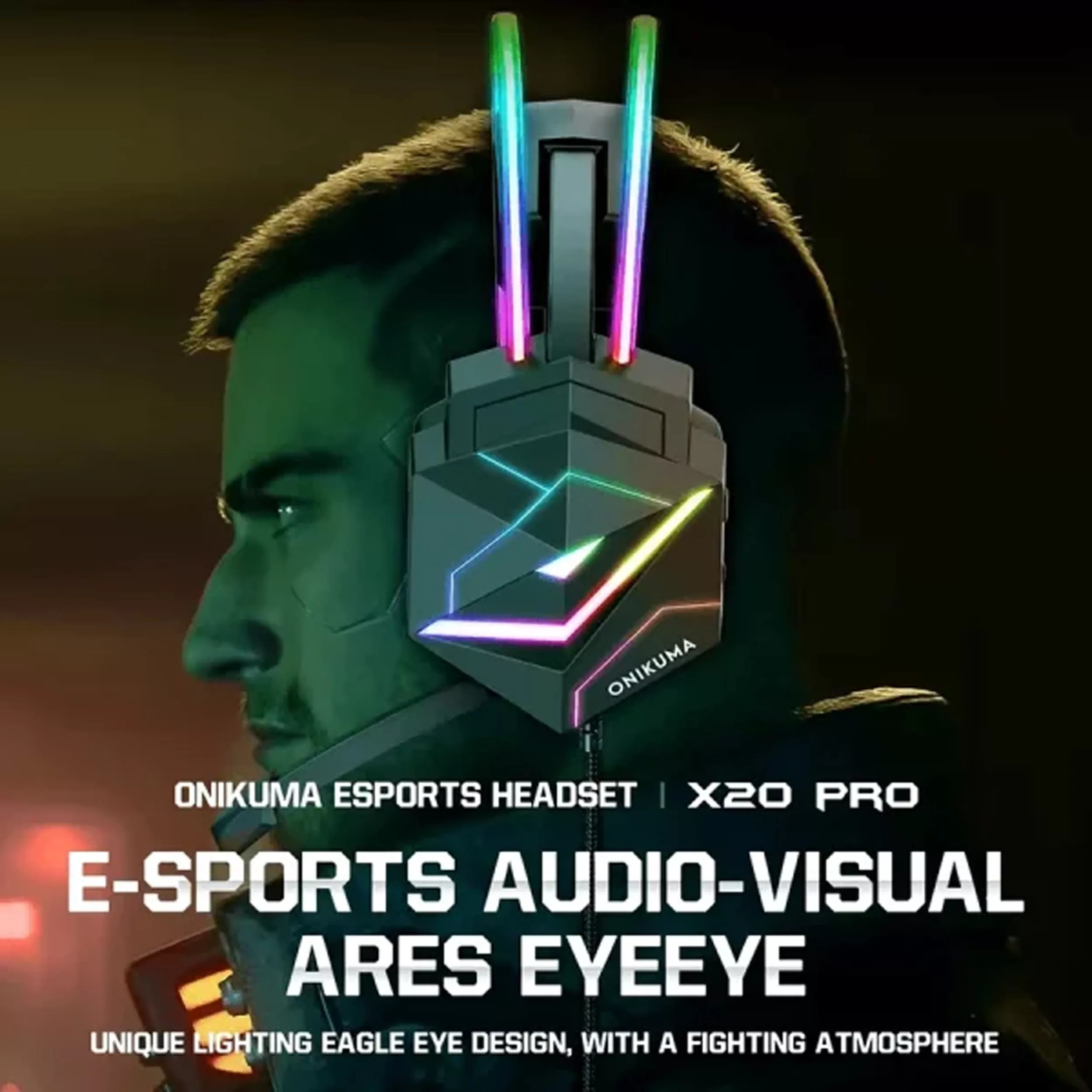 هدفون مخصوص بازی اونیکوما مدل X20 RGB-HEAD