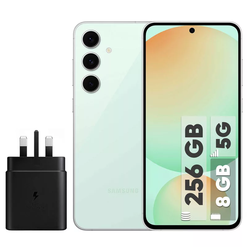 گوشی موبایل سامسونگ مدل S24 FE دو سیم کارت ظرفیت 256 گیگابایت و رم 8 گیگابایت - به همراه شارژر 45 وات سامسونگ
