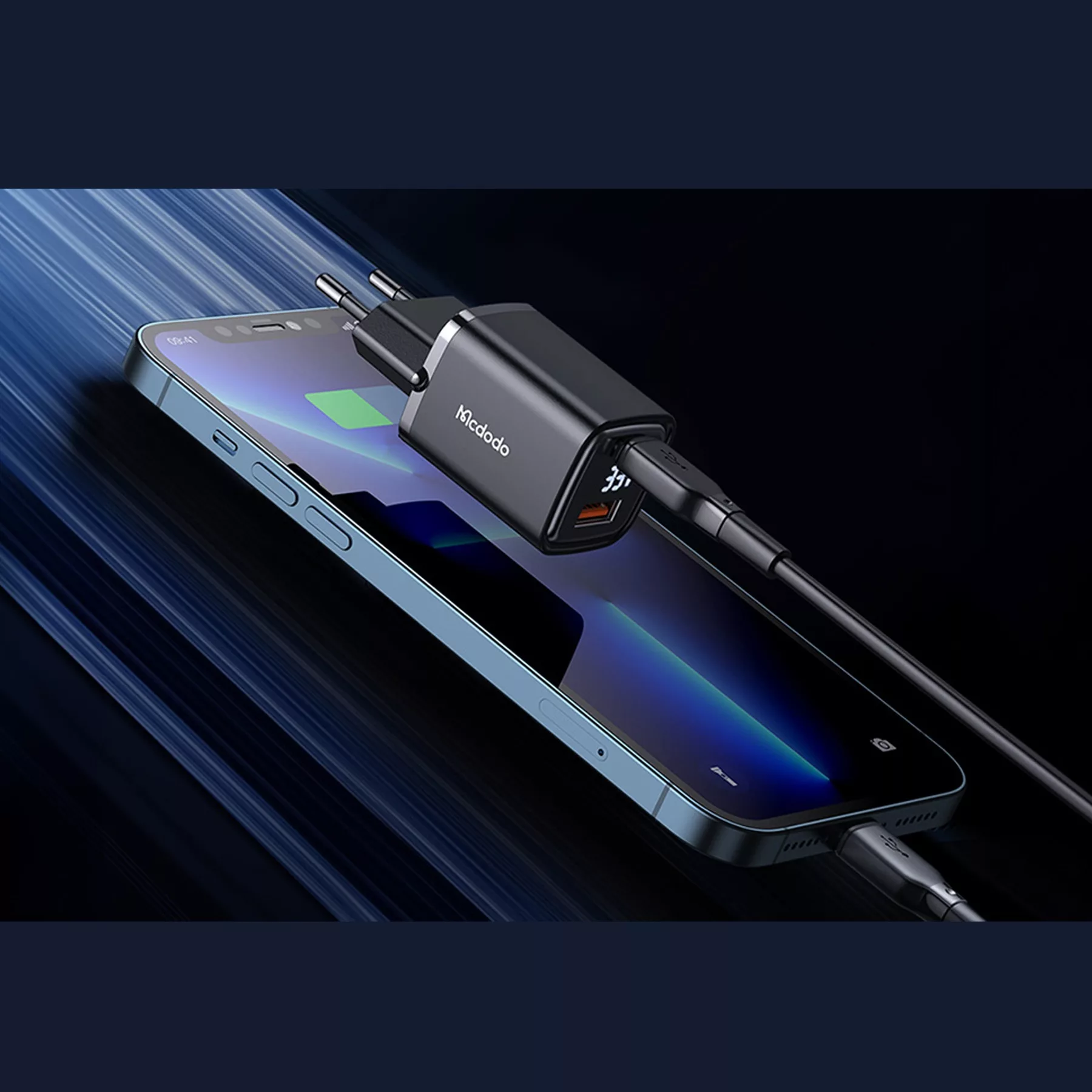 شارژر دیواری 33 وات مک دودو مدل Digital Display