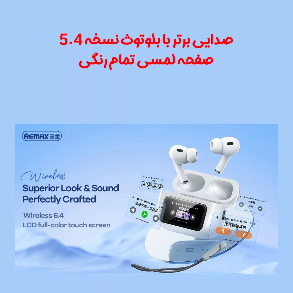 هدفون بلوتوثی ریمکس مدل CozyPods W30N