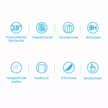 محافظ صفحه نمایش حریم شخصی کی-دوو مدل Pcy مناسب برای گوشی موبایل اپل iPhone 14 Plus / iPhone 13 Pro Max