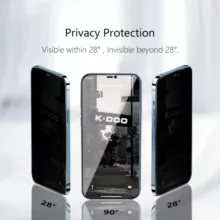 محافظ صفحه نمایش حریم شخصی کی -زد دوو مدل Privacy Gss مناسب برای گوشی موبایل اپل iPhone 14 Pro