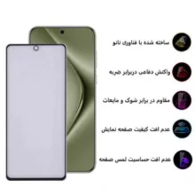 محافظ صفحه نمایش بوف مدل 5D Matte-G مناسب برای گوشی موبایل هوآوی Pura 70 Pro/ Pura 70 Ultra / Nova 12S/ Nova 12i