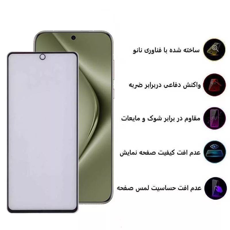 محافظ صفحه نمایش بوف مدل 5D Matte-G مناسب برای گوشی موبایل هوآوی Pura 70 Pro/ Pura 70 Ultra / Nova 12S/ Nova 12i
