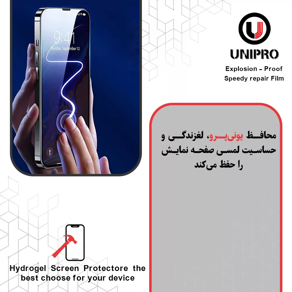 محافظ صفحه نمایش مات یونی پرو مدل Explosion Proof مناسب برای گوشی موبایل سامسونگ Galaxy A05s به همراه محافظ پشت گوشی