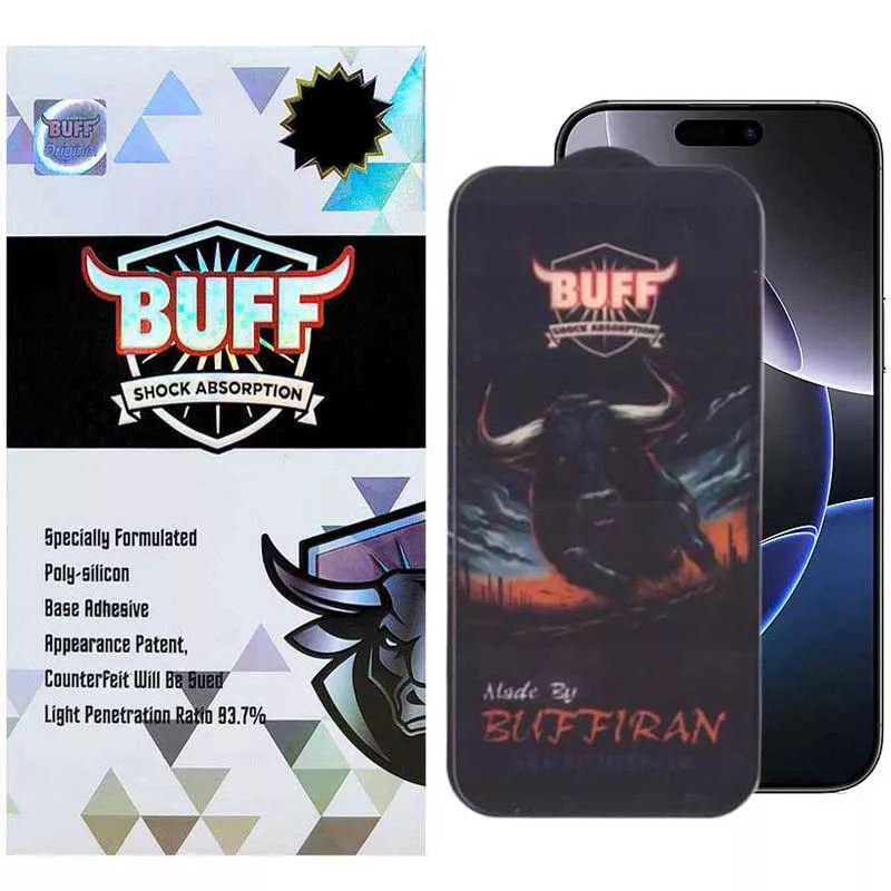 محافظ صفحه نمایش بوف مدل BullRun Buffer-G مناسب برای گوشی موبایل اپل iPhone 16 Pro Max محافظ صفحه نمایش بوف مدل BullRun Buffer-G مناسب برای گوشی موبایل اپل iPhone 16 Pro Max