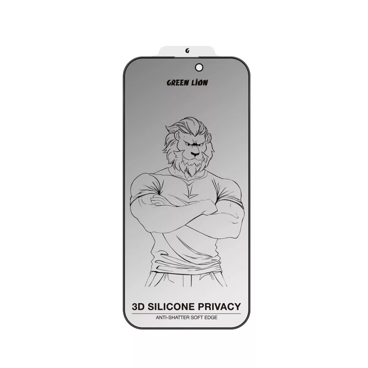 محافظ حریم شخصی صفحه نمایش گرین لاین مدل 3D Silicone Plus Privacy مناسب برای گوشی موبایل اپل iPhone 16 Pro Max