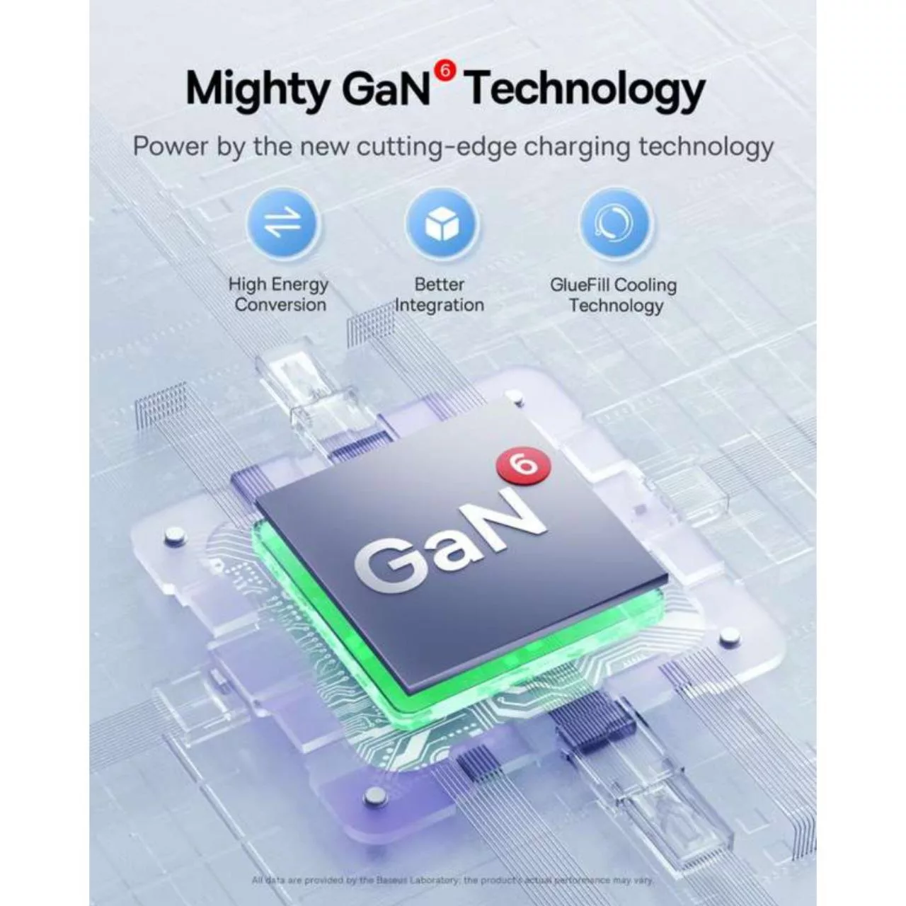شارژر دیواری 65 وات بیسوس مدل  GAN6 PRO CCGAN65S6 به همراه کابل USB-C