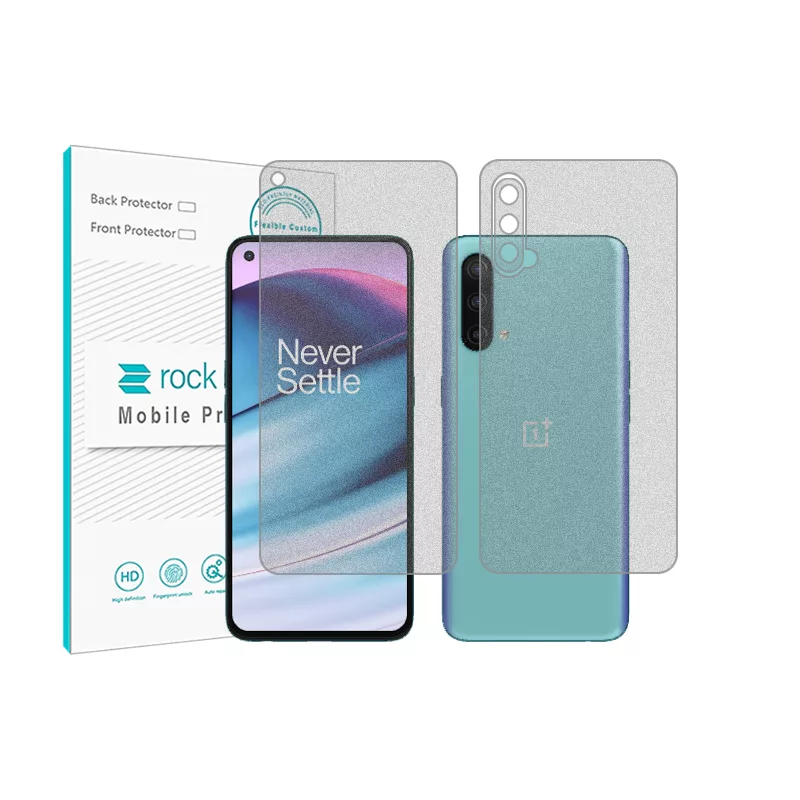محافظ صفحه نمایش مات راک اسپیس مدل HyMTT مناسب برای گوشی موبایل وان پلاس Nord CE 5G به همراه محافظ پشت گوشی محافظ صفحه نمایش مات راک اسپیس مدل HyMTT مناسب برای گوشی موبایل وان پلاس Nord CE 5G به همراه محافظ پشت گوشی