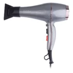 سشوار حرفهای رومئو مدل RM-5858، موتور AC با توان مصرفی 2200 وات، دارای قابلیت باد سرد، طراحی ارگونومیک، دارای حلقه آویختن، با حالت صافکننده و حجمدهنده، وزن 450 گرم، تنظیم حرارت 3 حالته و کنترل سرعت 2 حالته، به همراه متمرکزکننده باریک