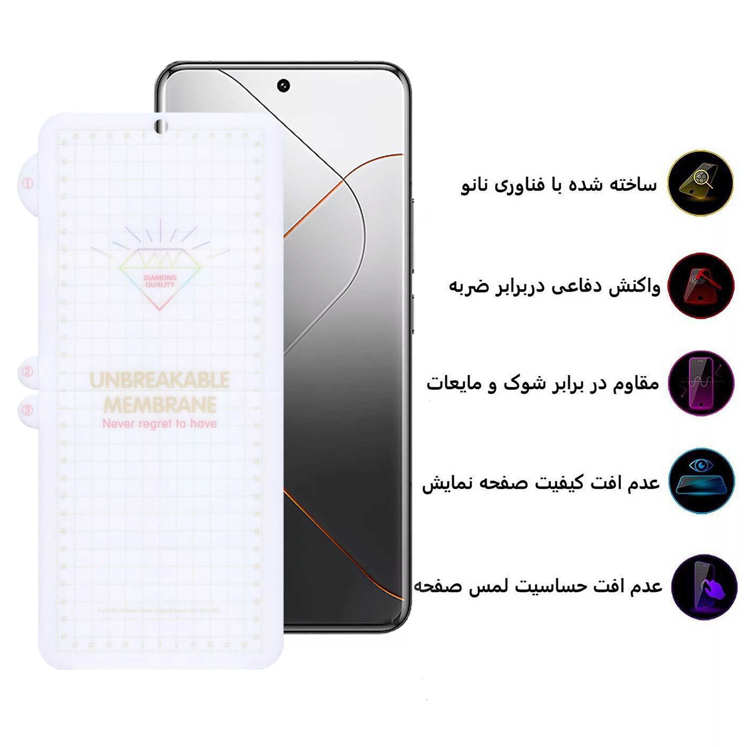 محافظ صفحه نمایش بوف مدل Hydrogel-G مناسب برای گوشی موبایل شیائومی 14 Pro / 14 Ultra / 12 Pro