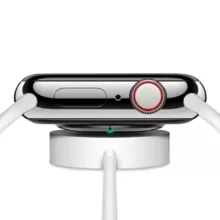 ساعت هوشمند مدل WS 77 MAX دارای قابلیت کنترل سطح اکسیژن خون و قابلیت مکالمه از طریق بلوتوث با بند سیلیکونی به همراه ایرپاد