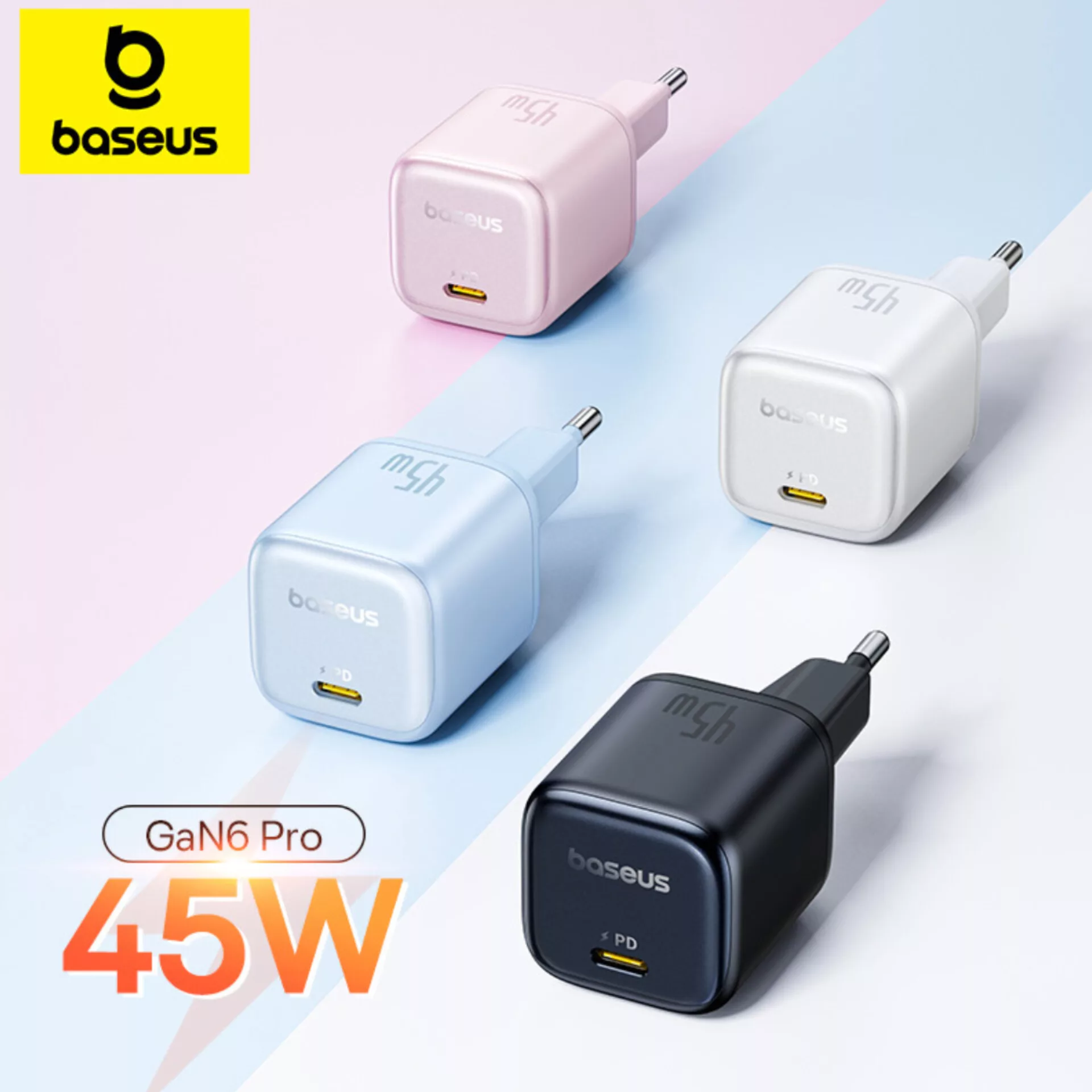 شارژر دیواری 45 وات بیسوس مدل PicoGo 45W