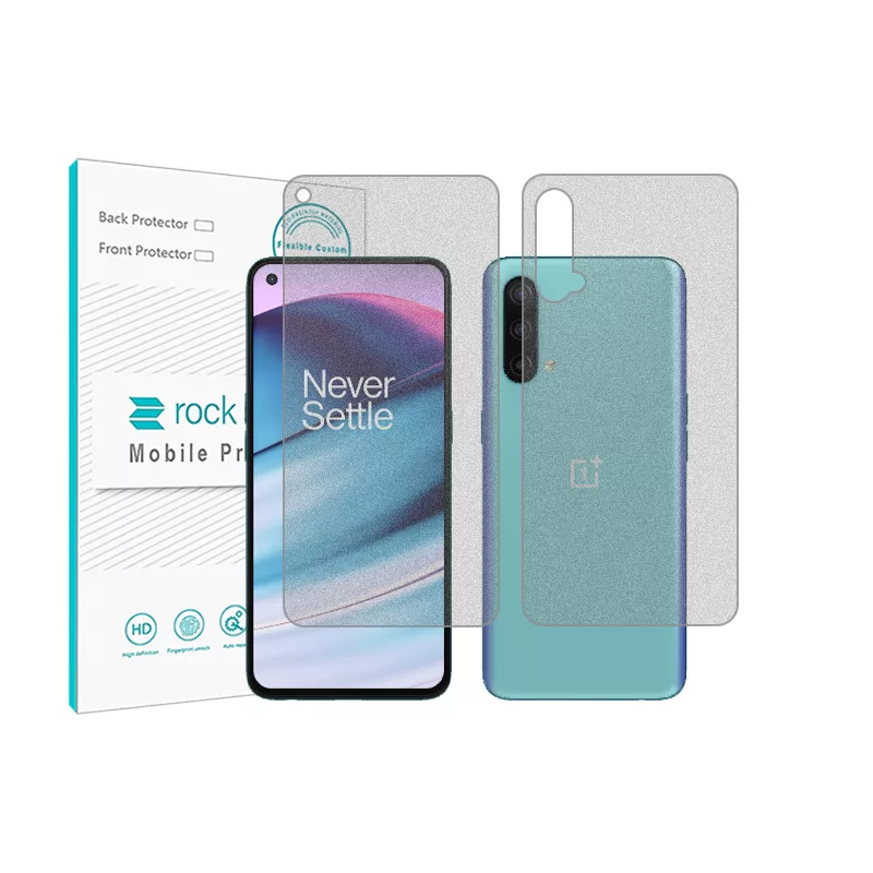 محافظ صفحه نمایش مات راک اسپیس مدل HyMTT مناسب برای گوشی موبایل وان پلاس Nord CE 5G به همراه محافظ پشت گوشی محافظ صفحه نمایش مات راک اسپیس مدل HyMTT مناسب برای گوشی موبایل وان پلاس Nord CE 5G به همراه محافظ پشت گوشی