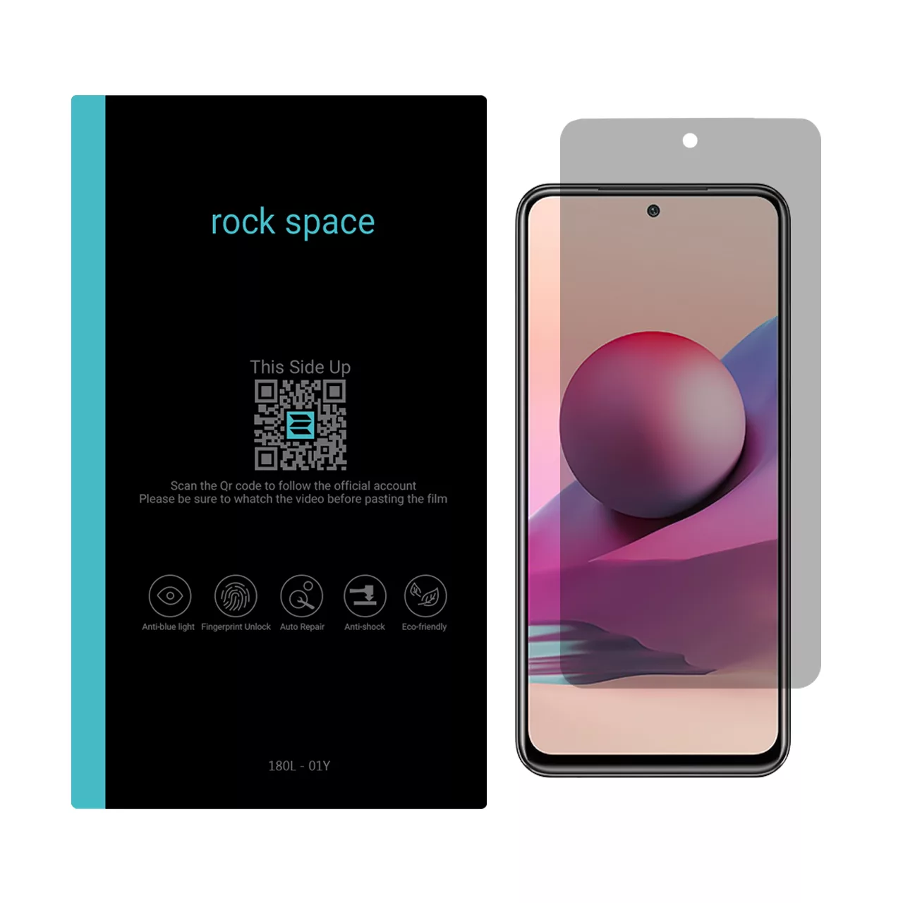 محافظ صفحه نمایش حریم شخصی راک اسپیس کد PRV مناسب برای گوشی موبایل شیائومی Redmi Note 10S محافظ صفحه نمایش حریم شخصی راک اسپیس کد PRV مناسب برای گوشی موبایل شیائومی Redmi Note 10S