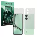 محافظ صفحه نمایش مات کینگ کونگ مدل Tough مناسب برای گوشی موبایل ریلمی Note 60X به همراه محافظ پشت گوشی