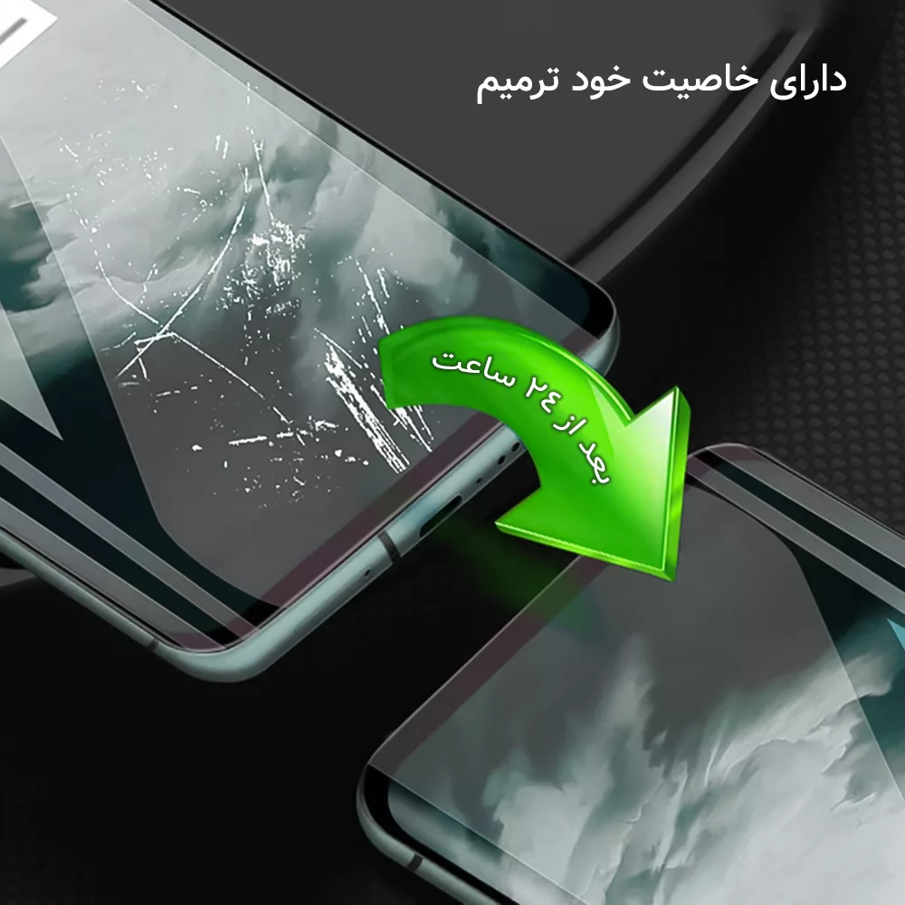 محافظ صفحه نمایش شفاف راک اسپیس مدل HGL-Larg مناسب برای گوشی موبایل اپل iPhone 13 Pro Max