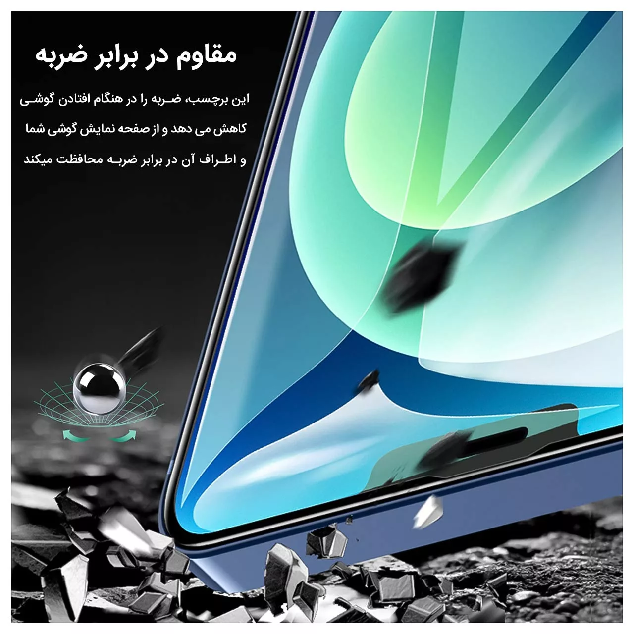 محافظ صفحه نمایش هیدروژل راک اسپیس مدل Camera Cut مناسب برای گوشی موبایل اپل iPhone 13