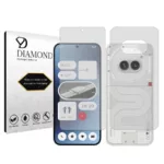 محافظ صفحه نمایش شفاف دیاموند مدل Tough مناسب برای گوشی موبایل ناتینگ Phone 2a به همراه محافظ پشت گوشی