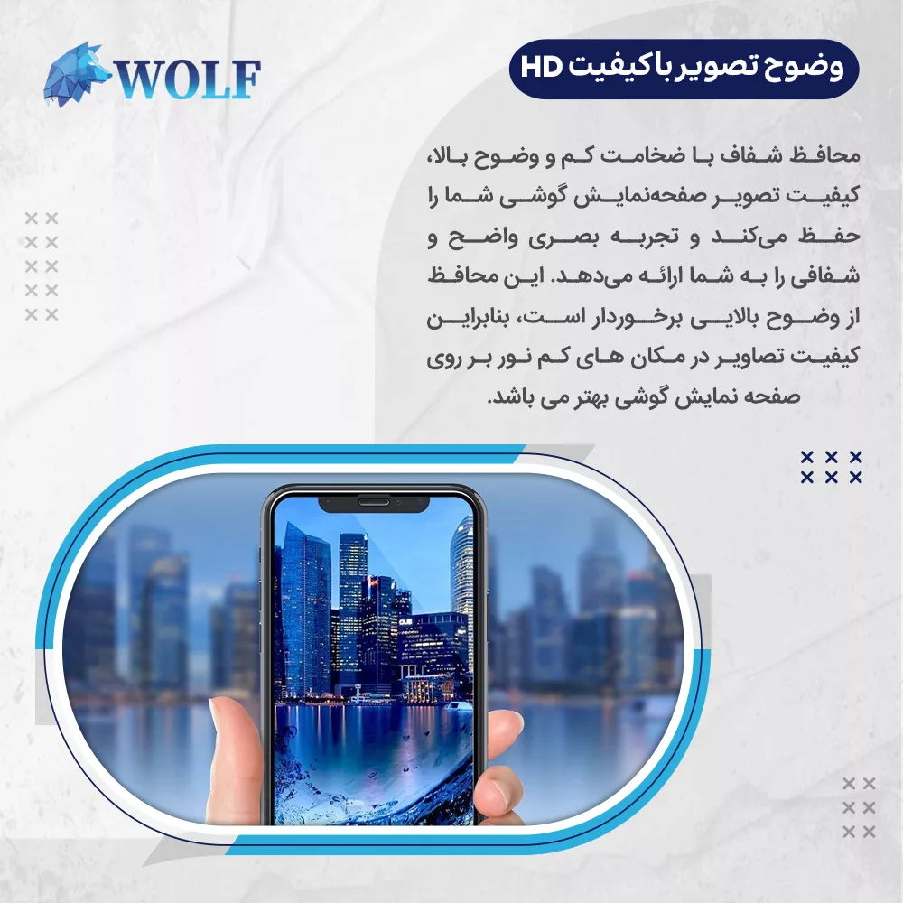 محافظ صفحه نمایش شفاف ولف مدل Tough مناسب برای گوشی موبایل شیائومی 15 Pro به همراه محافظ پشت گوشی