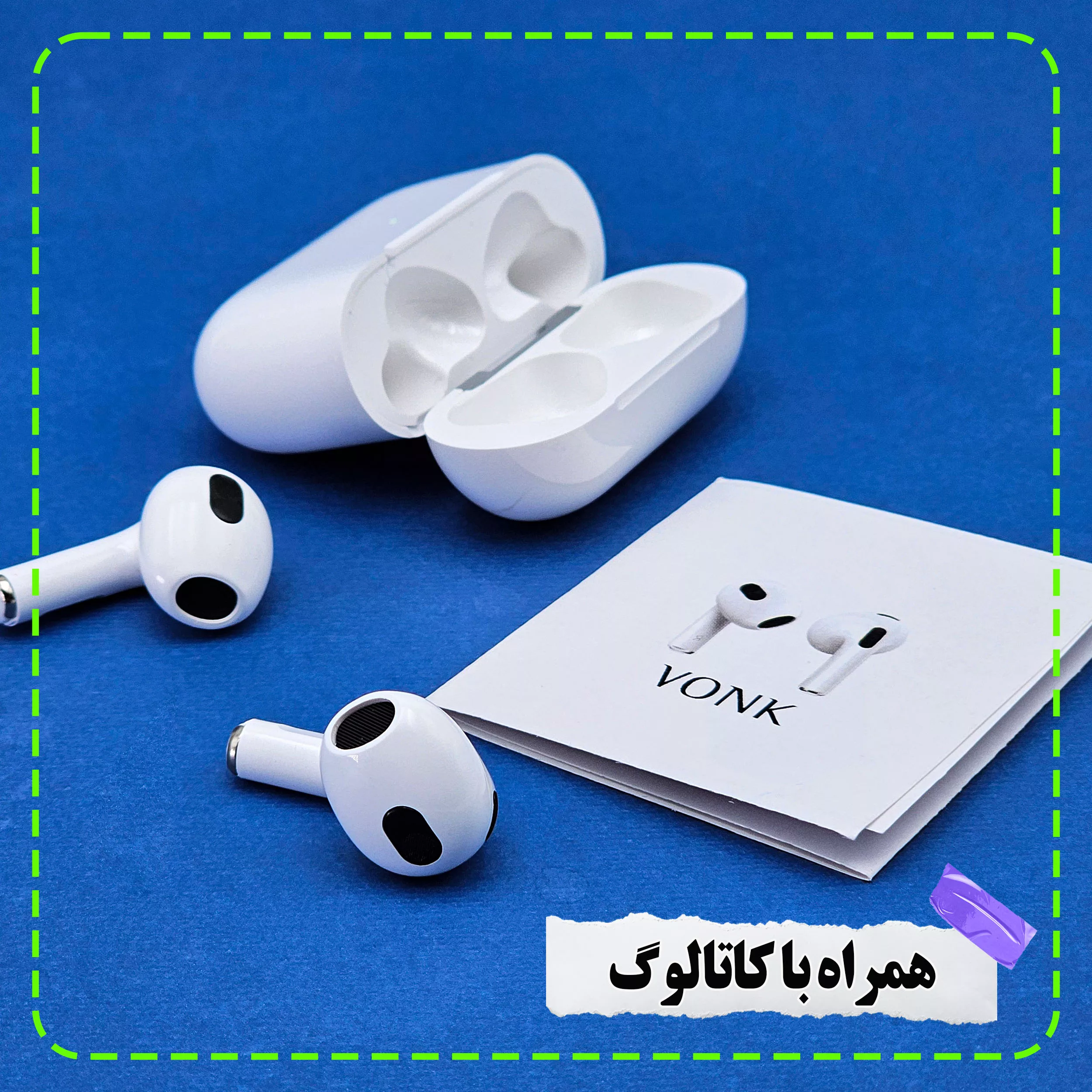 هدفون بلوتوثی وونک مدل 3VX5O7 lightening