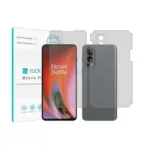 محافظ صفحه نمایش مات راک اسپیس مدل HyMTT مناسب برای گوشی موبایل وان پلاس Nord 2 5G به همراه محافظ پشت گوشی