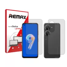 محافظ صفحه نمایش مات ریمکس مدل Resistant مناسب برای گوشی موبایل ایسوس Zenfone 9 به همراه محافظ پشت گوشی