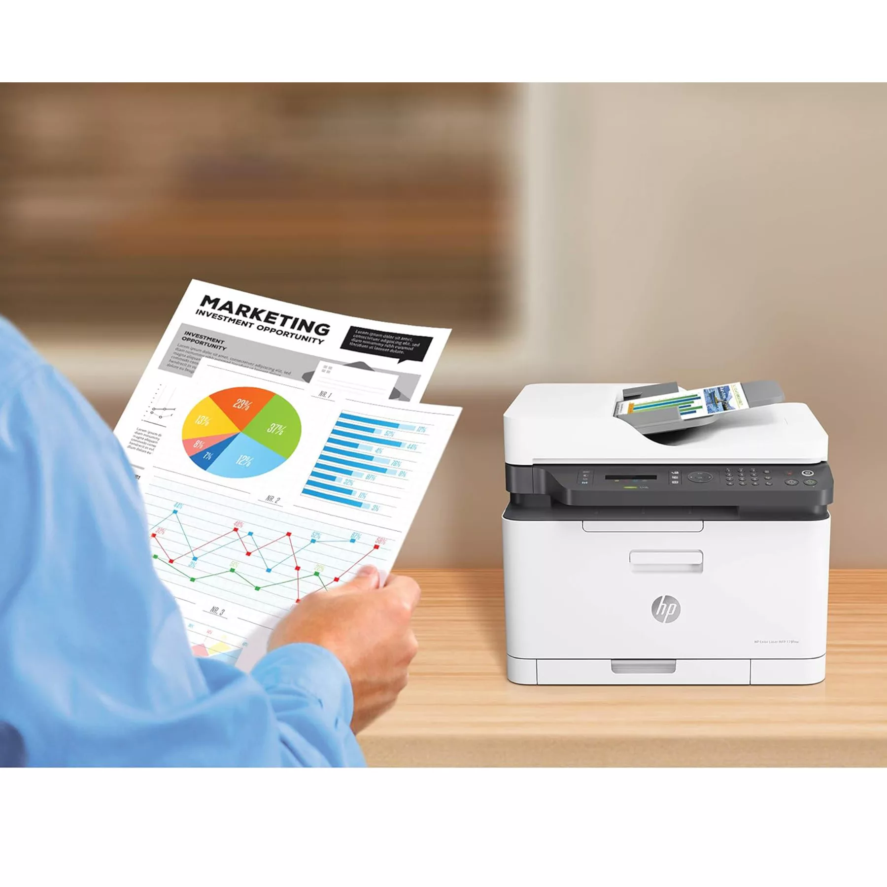 پرینتر چند کاره لیزری اچ پی مدل Color Laser MFP 179fnw